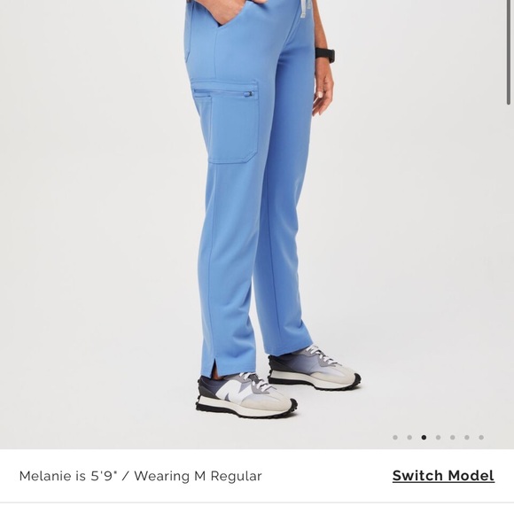 BRAND NEW WT Figs Yola Skinny Scrub Pants Navy Blue Size XS - Picture 3 of 8